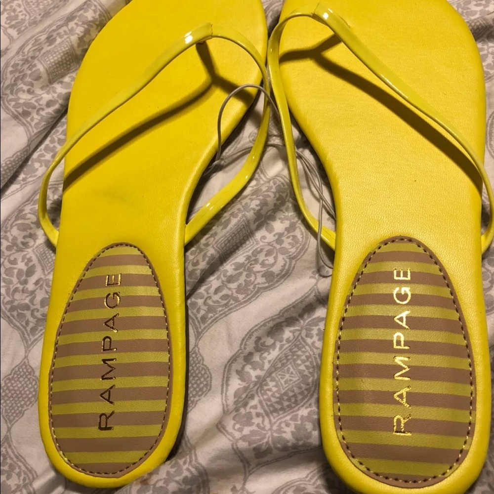 Yellow Rampage Flip Flops